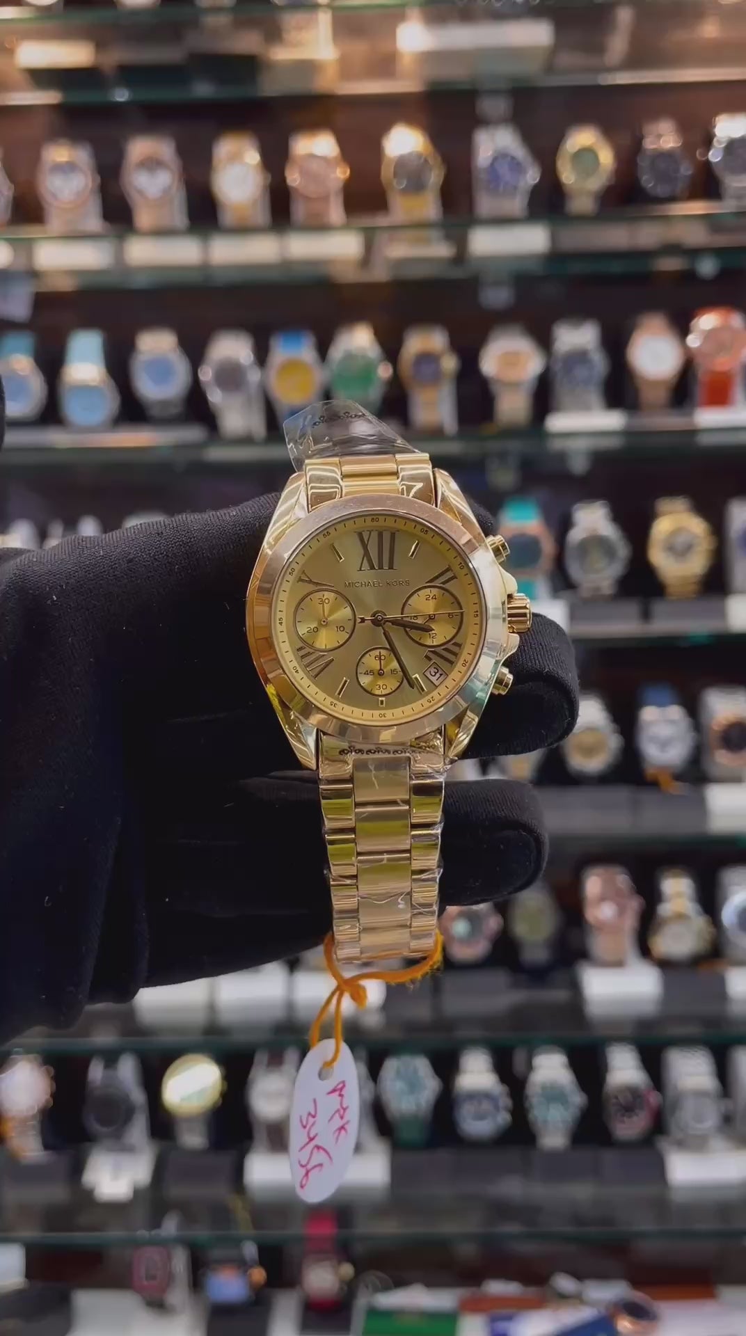 MICHEAL KORS MK5974 BRADSHAW FOR GIRLS IN MASTER PIECE 🤩 36MM FULL GOLD 🥇 GOLD 🥇 DIAL