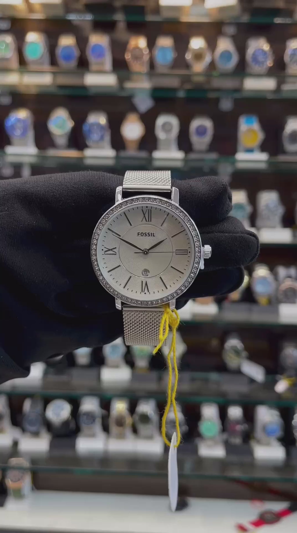 FOSSIL GIRLS WATCH ⌚ SLIM STRAP WHITE 🤍 DIAL
