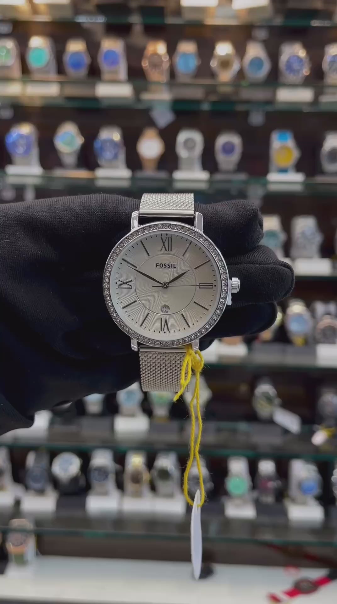 FOSSIL GIRLS WATCH ⌚ SLIM STRAP WHITE 🤍 DIAL