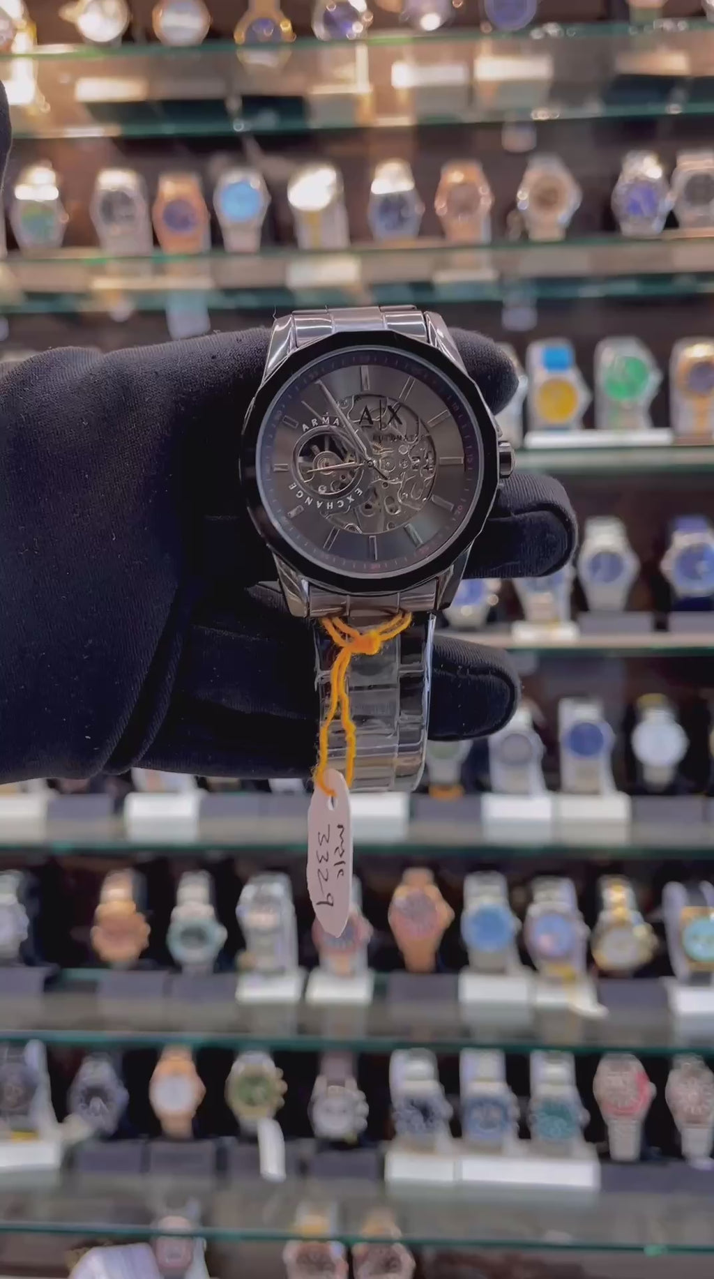 ARMANI EXCHANGE AUTOMATIC NOW IN FULL BLACK 🖤