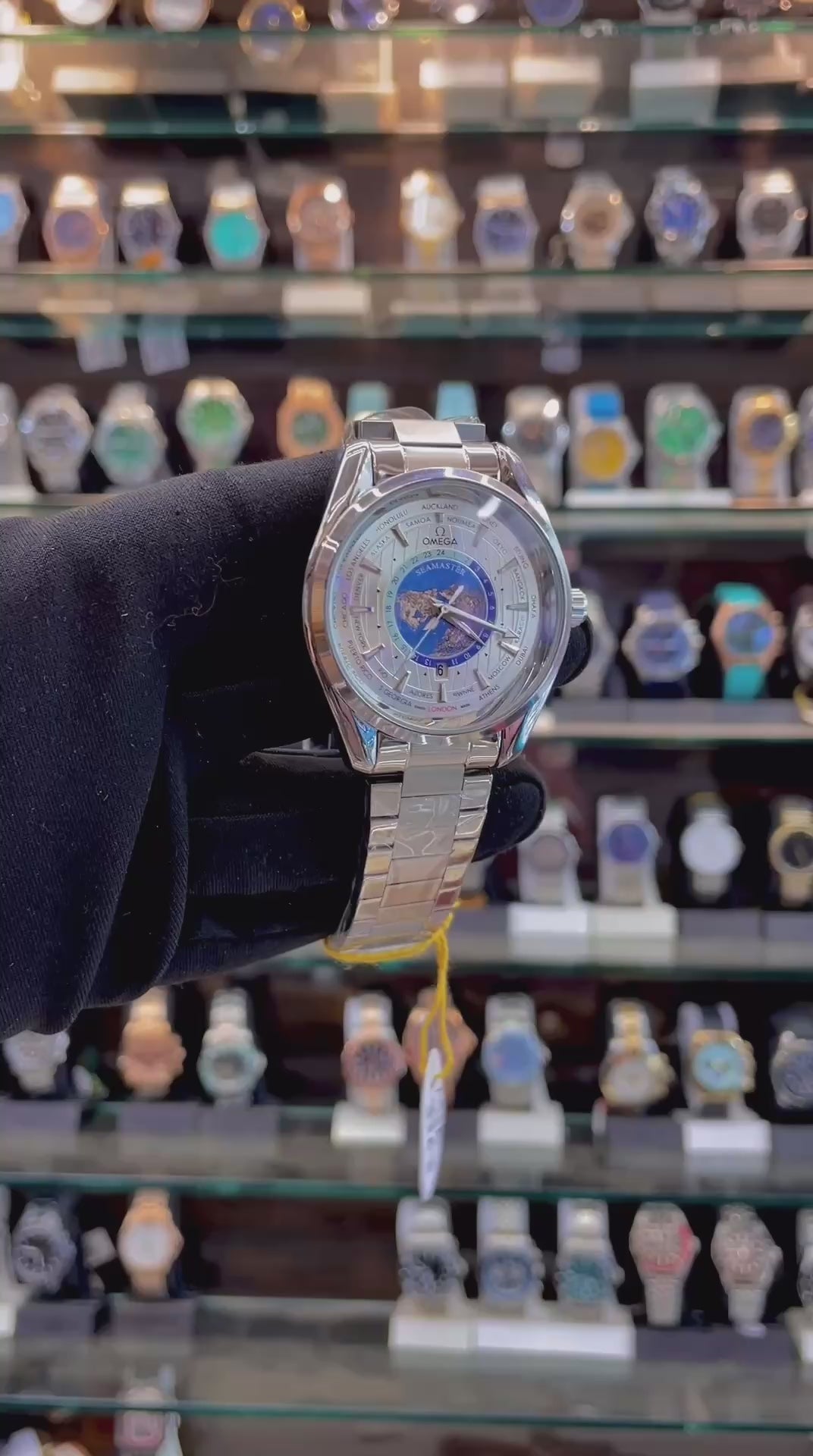 OMEGA SEAMSTER WORLD 🌍 TIME NOW IN BUDGET 😁 FOR MENS 👨 CHAIN WHITE 🤍