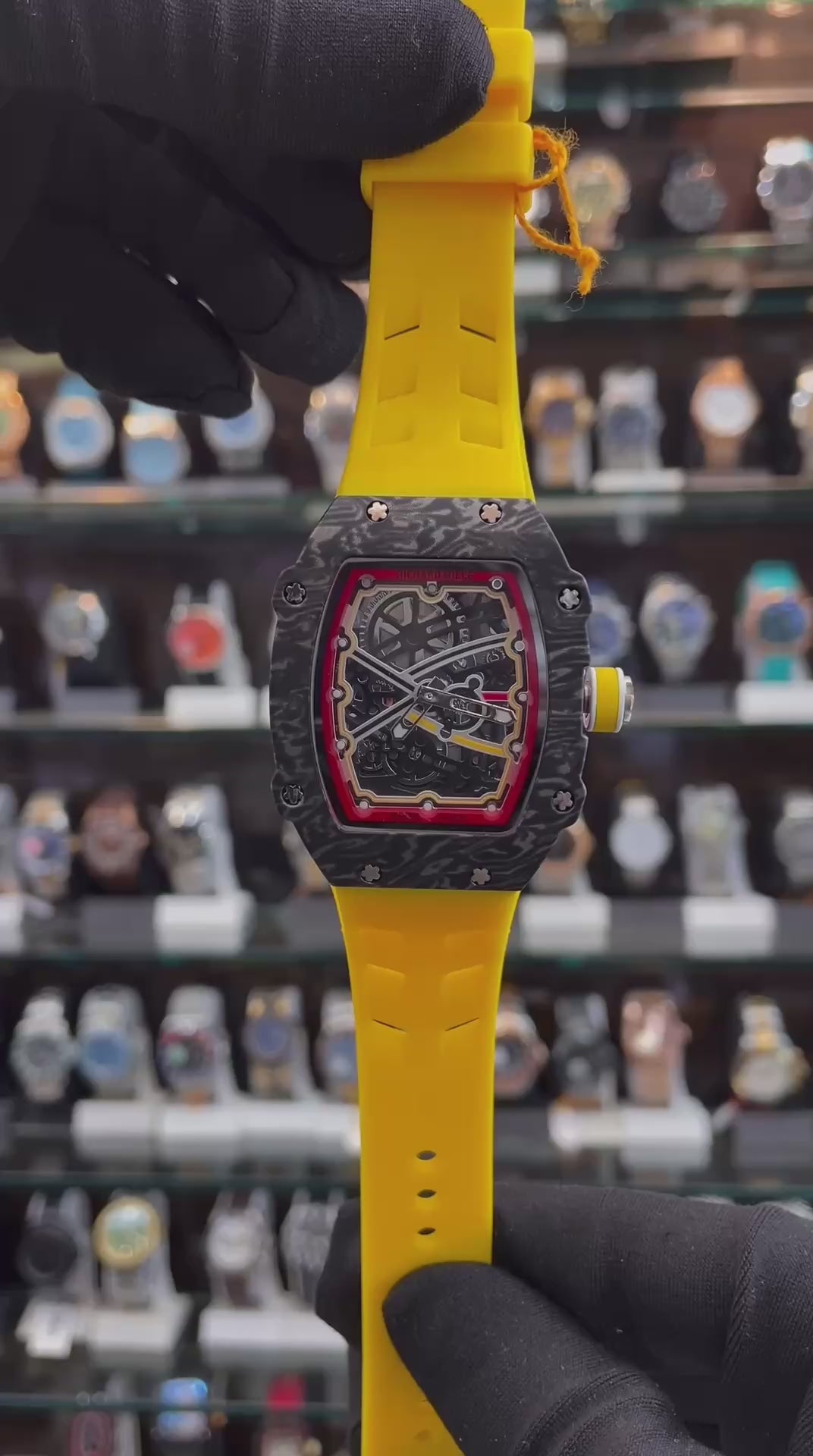 RICHARD MILLE RM 67-02 EXTRA SLIM IN UNDER BUDGET YELLOW 💛 SILICON