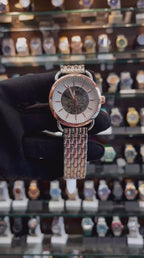 Fossil Automatic White Dial Dual Tone Watch for Girls