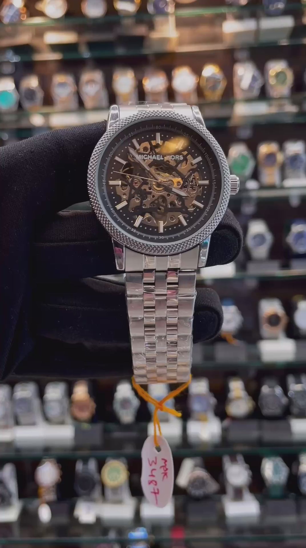 MICHEAL KORS IN AUTOMATIC ⚙️ FOR MENS SILVER 🥈