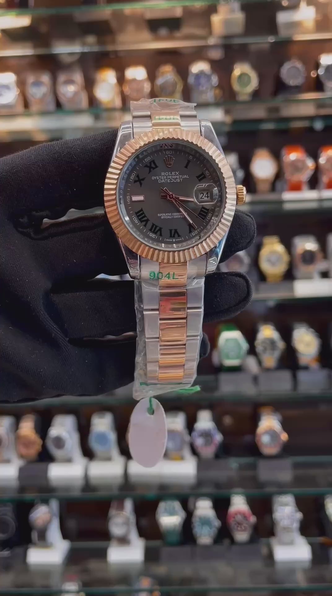 ROLEX DATE JUST NOW IN AUTOMATIC ⚙️ ✨ FOR MENS 36MM GREY 🩶