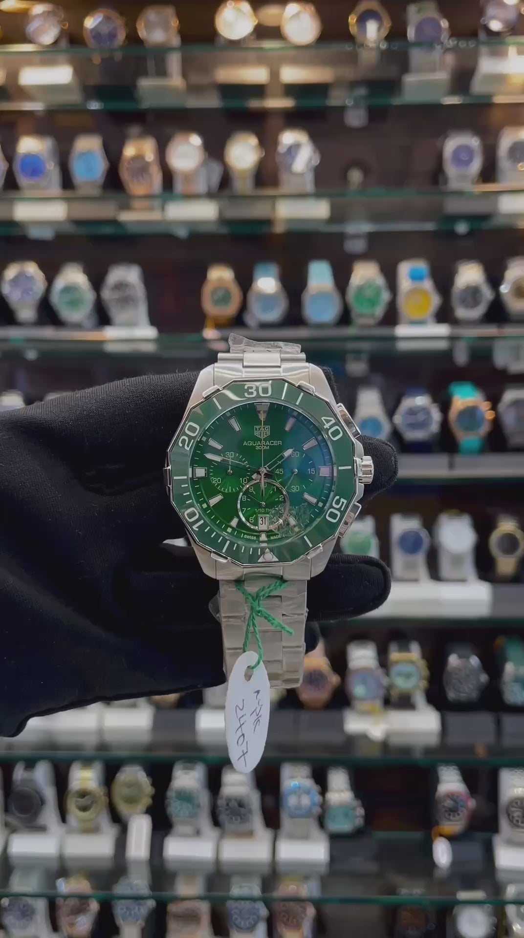 TAG HEUER AQUARACER 300M NOW IN MASTER PIECE 🤩 GREEN 🍏