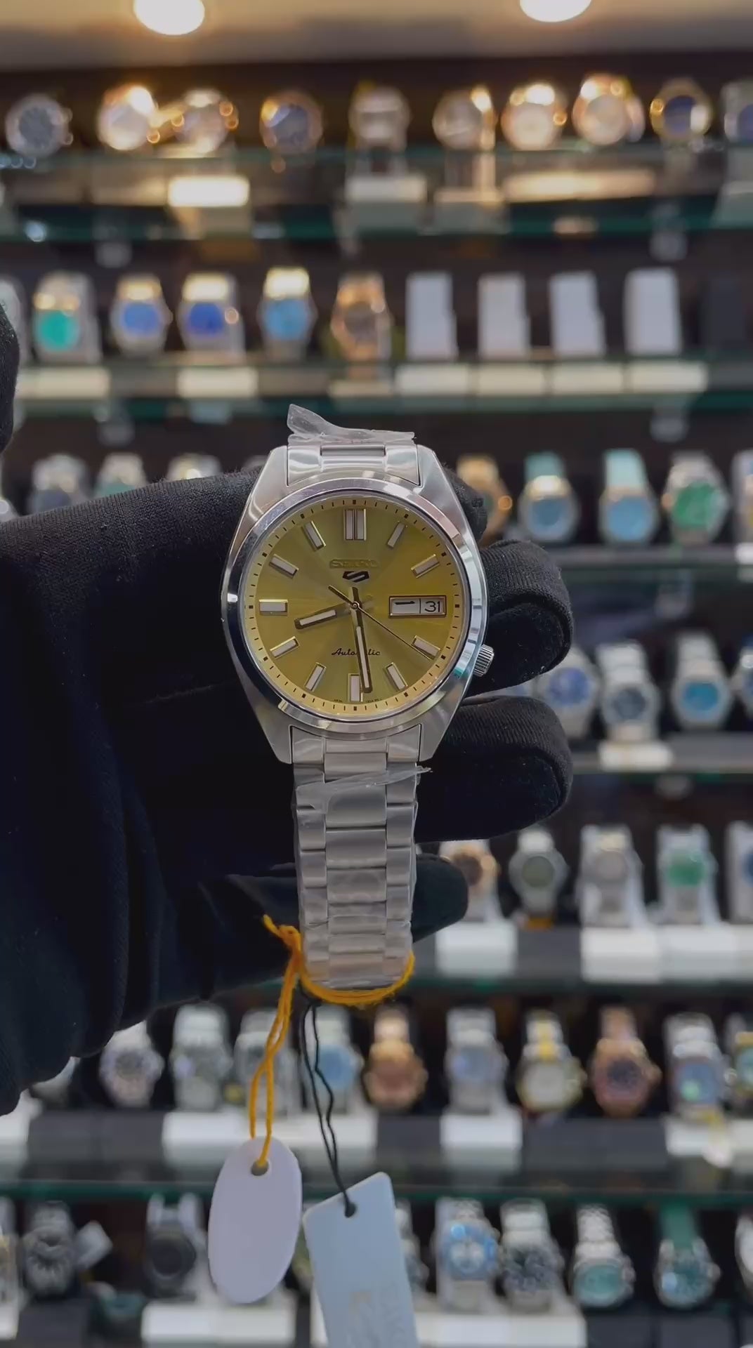 SEIKO 5 SPORTS SRPL59K1 WATCH IN GOLD 🥇 DIAL 💗 MASTER PIECE 🤩