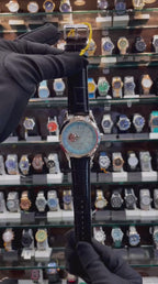 SEIKO MECHANICAL OPEN HEART ❤️ WATCH ⌚ FOR MENS SKY BLUE 💙