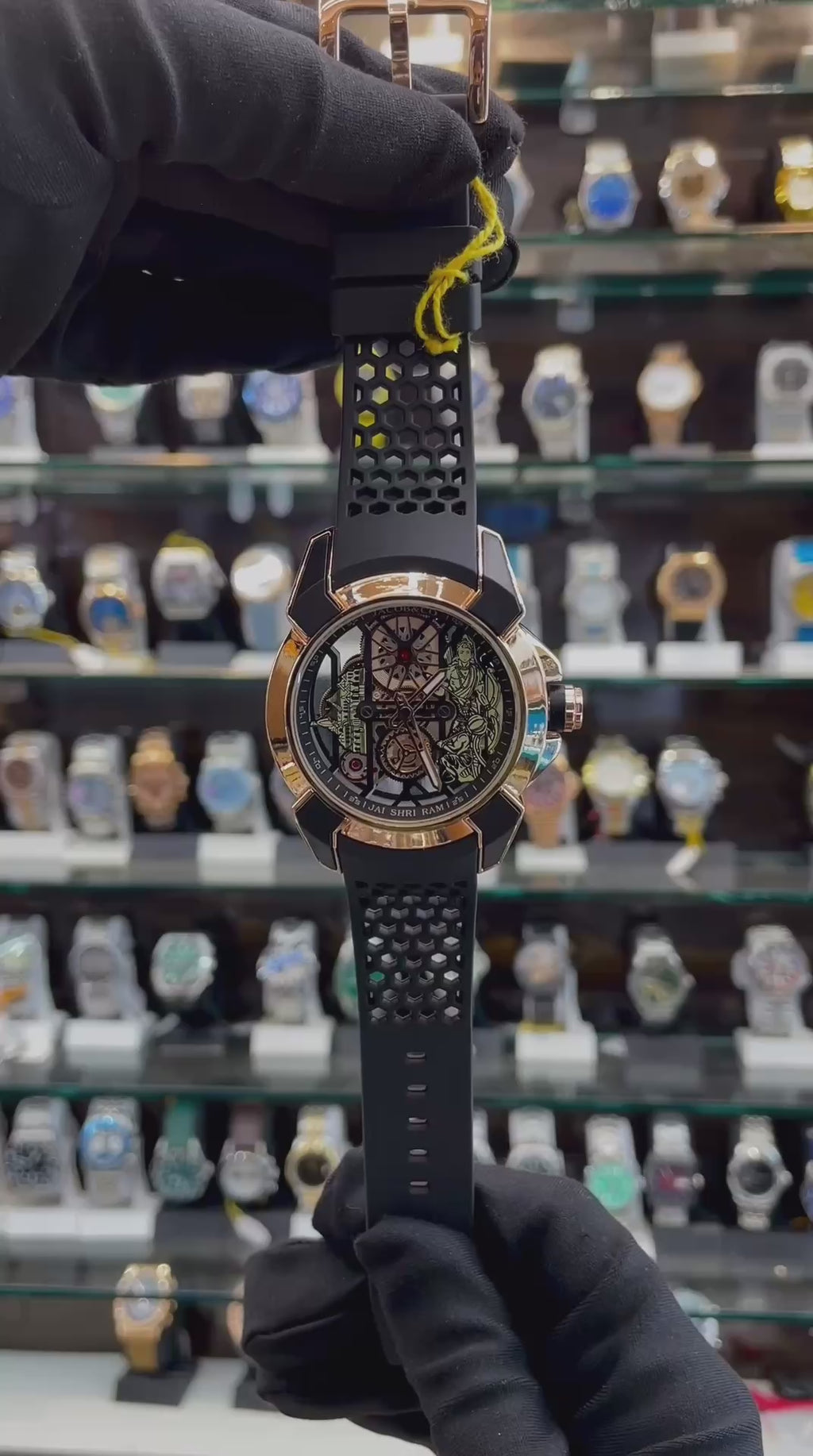 JACOB & CO RAM JANMABHOOMI UNDER BUDGET FOR MENS BLACK 🖤