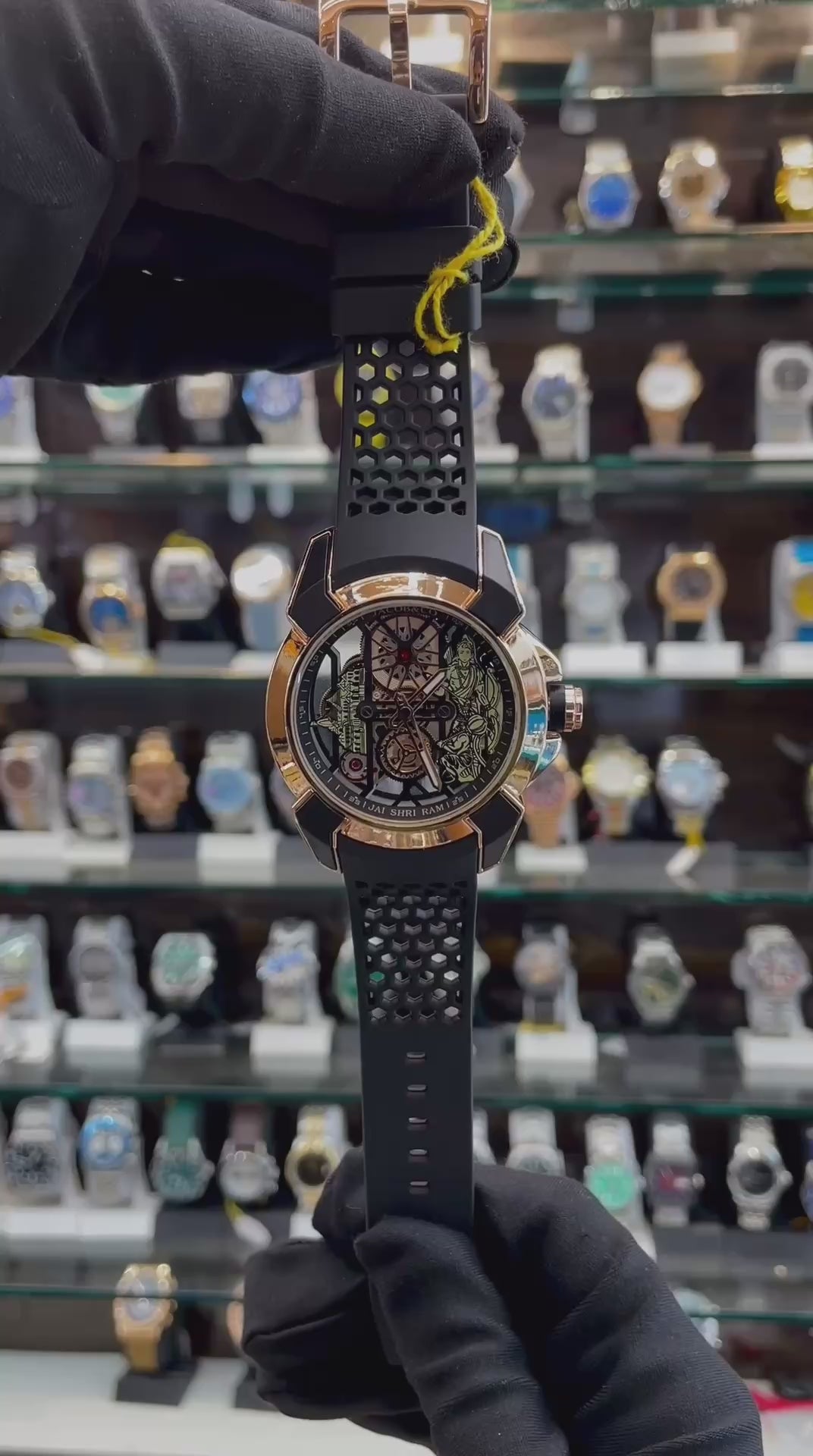 JACOB & CO RAM JANMABHOOMI UNDER BUDGET FOR MENS BLACK 🖤