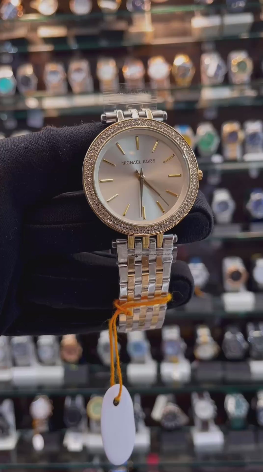 MICHAEL KORS 33MM DARCI MINI MK3583 Watch MASTER PIECE FOR GIRLS 🥰 WHITE 🤍 DIAL