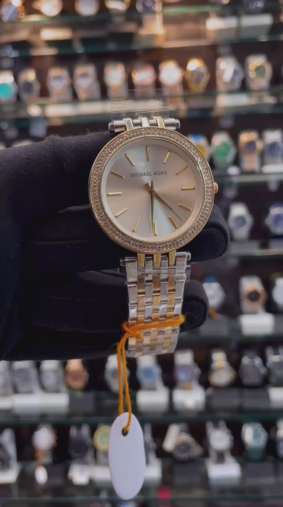 MICHAEL KORS 33MM DARCI MINI MK3583 Watch MASTER PIECE FOR GIRLS 🥰 WHITE 🤍 DIAL