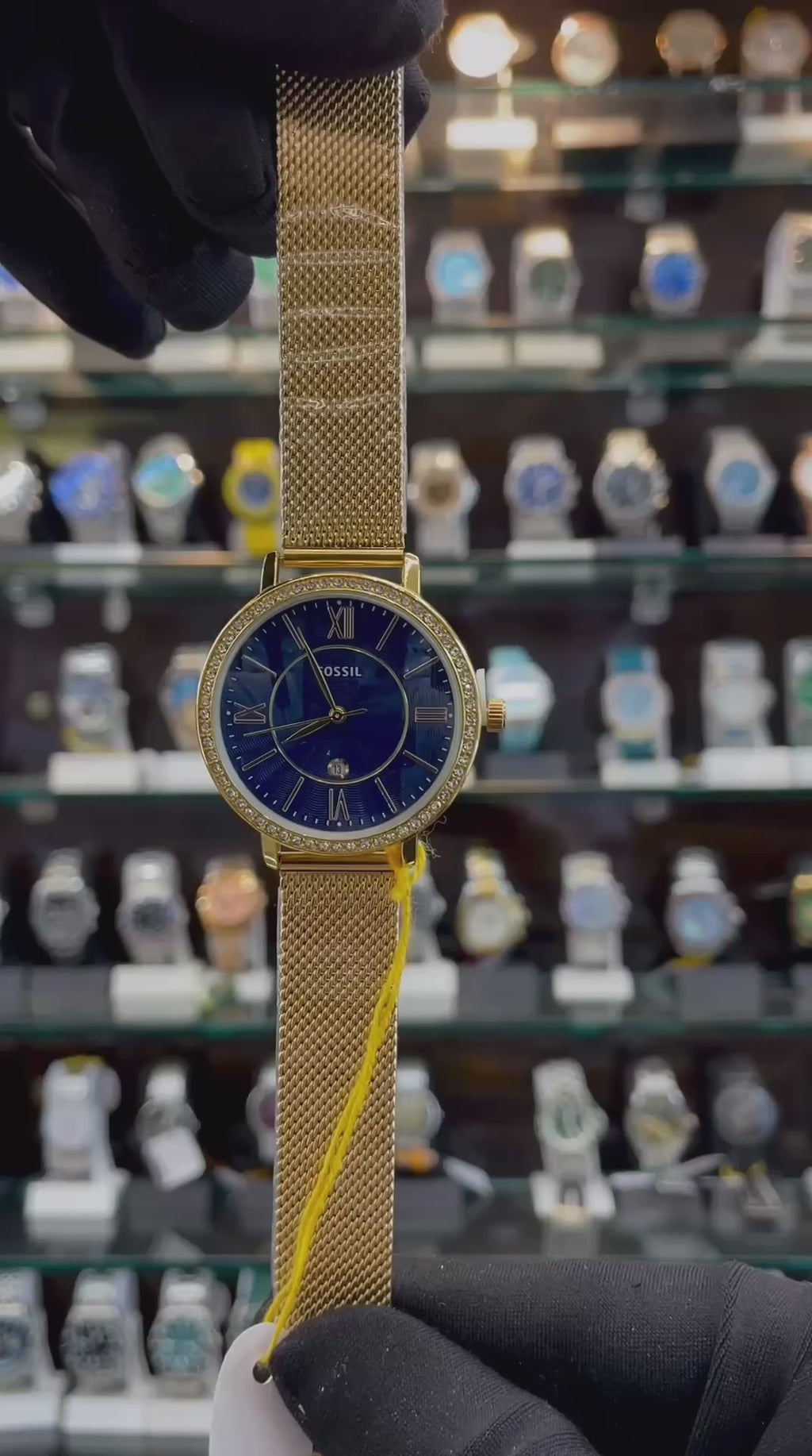 Fossil Slim Strap Blue Watch for Girls