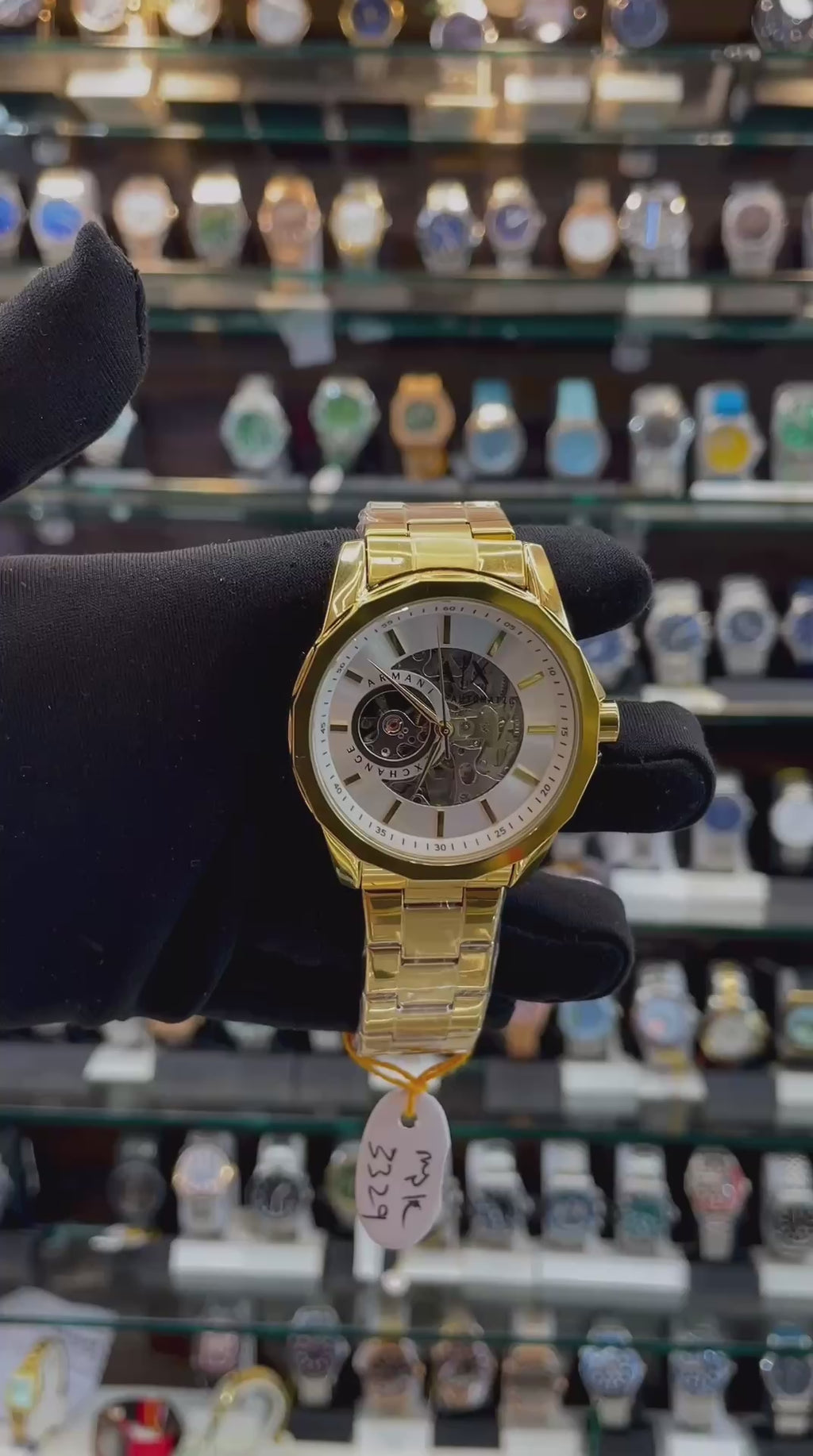 ARMANI EXCHANGE AUTOMATIC NOW IN GOLD  🥇 CHAIN