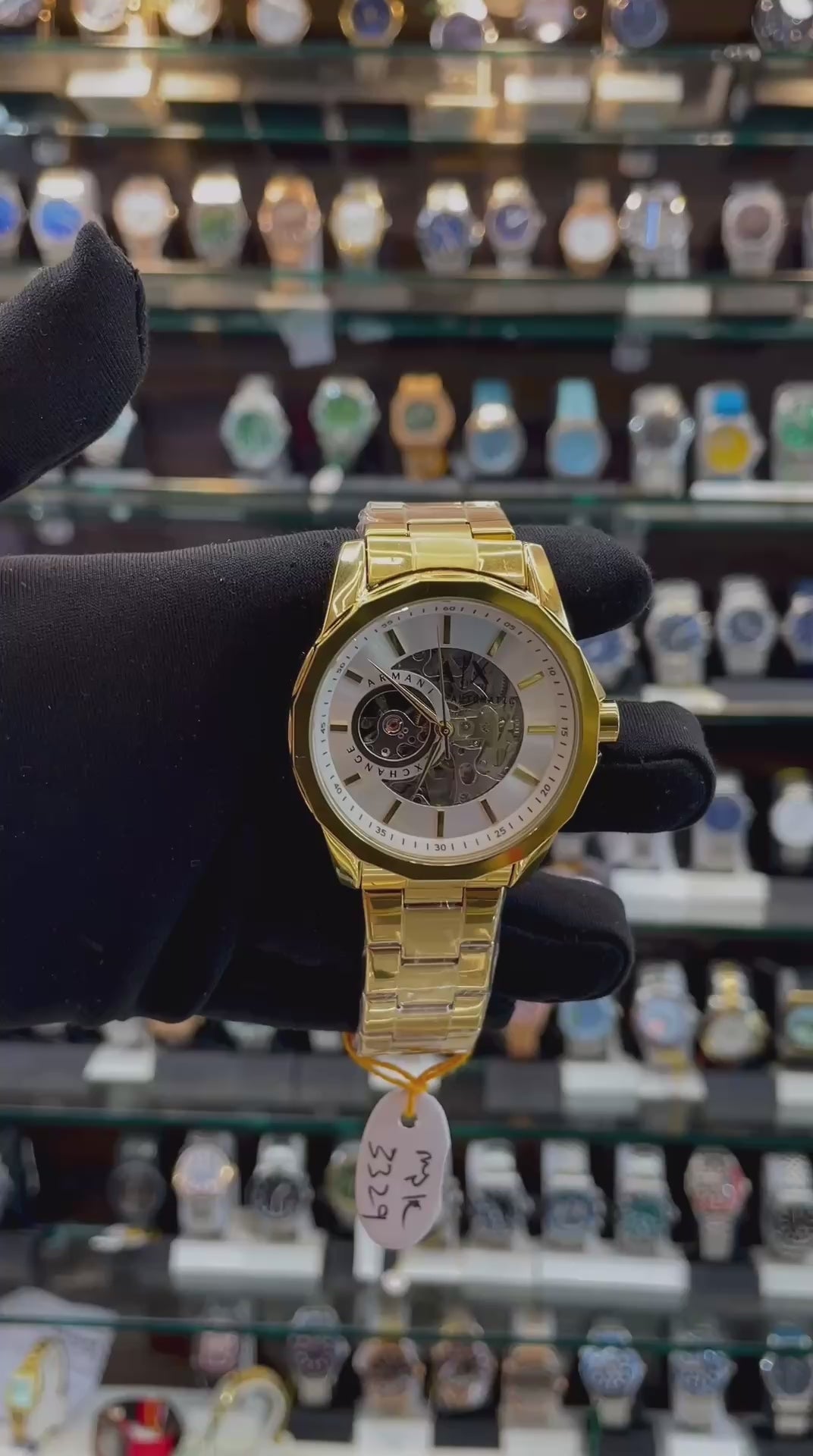 ARMANI EXCHANGE AUTOMATIC NOW IN GOLD  🥇 CHAIN