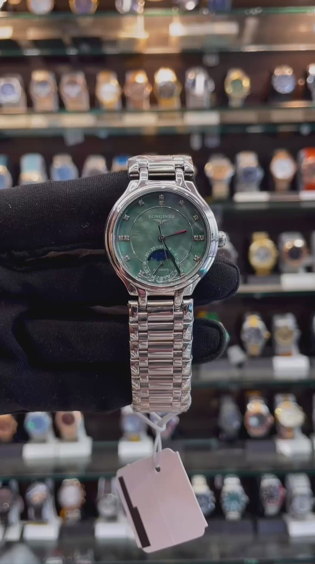 Longines PrimaLuna Moonphase 34mm Watch for Girls in Master Piece