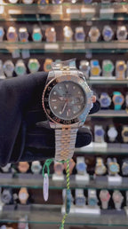 ROLEX GMT OYSTER PERPETUAL BLACK 🖤 DIAL  UNDER BUDGET