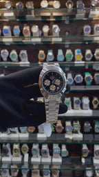 RADO 100M CHRONOGRAPH NOW IN MASTER PIECE 🤩 BLACK 🖤 BLACK 🖤 DIAL 🤩 CHRONOGRAPH WORKING ✅ DATE INDICATOR ☑️SILVER 🥈 STAINLESS BODY & CHAIN ⛓️ ✨ QUARTZ