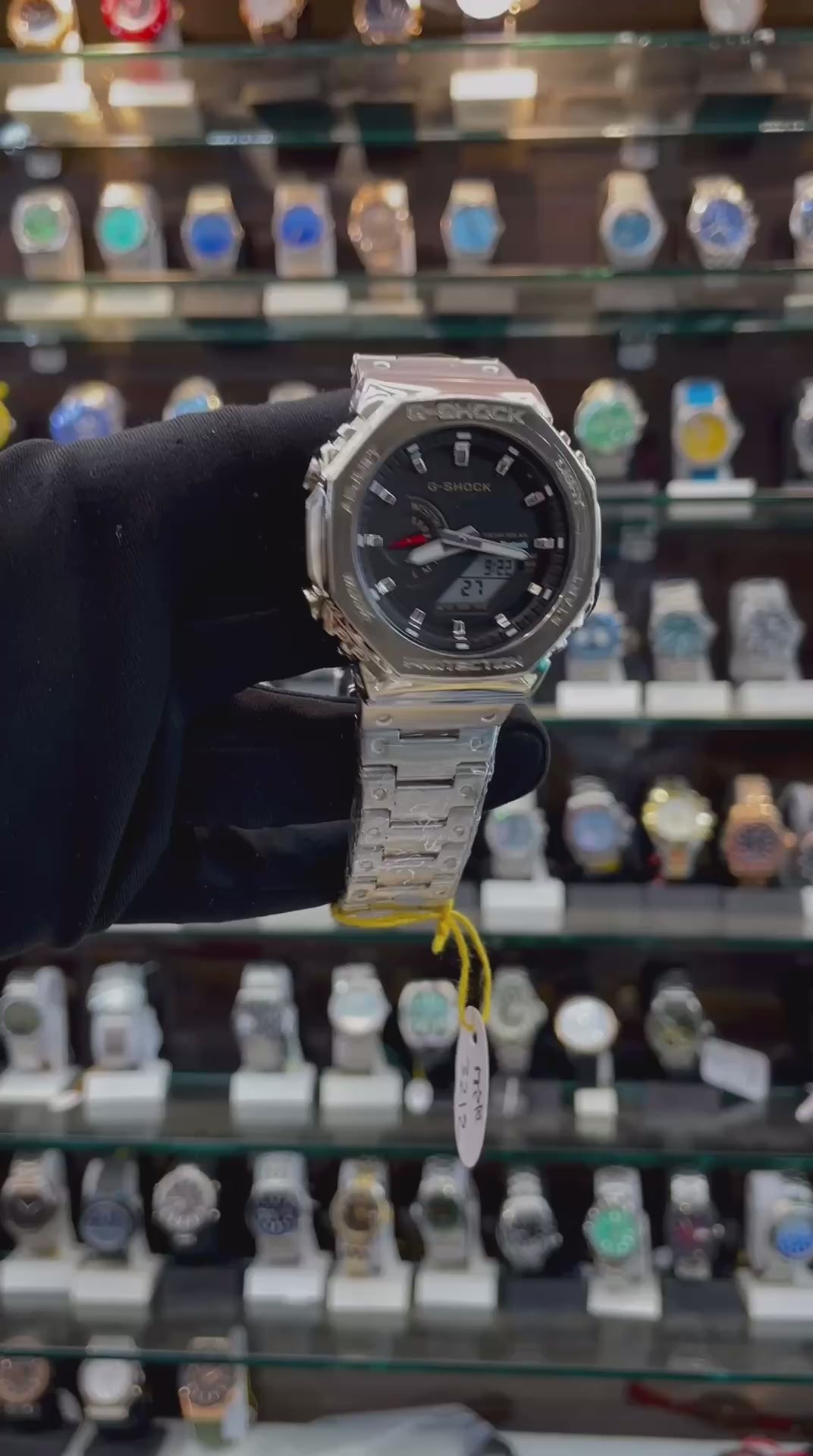 GSHOCK CASIO WR20-BAR RESTOCK IN CHAIN BLACK 🖤 DIAL