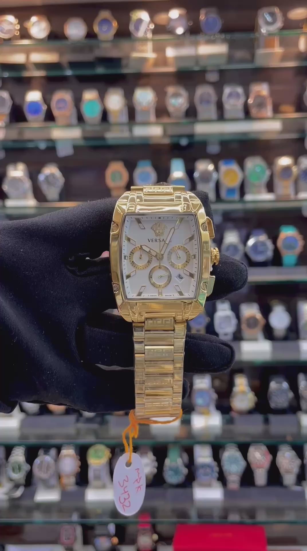 VERSACE CHRONOGRAPH FOR MENS IN GOLD 🥇