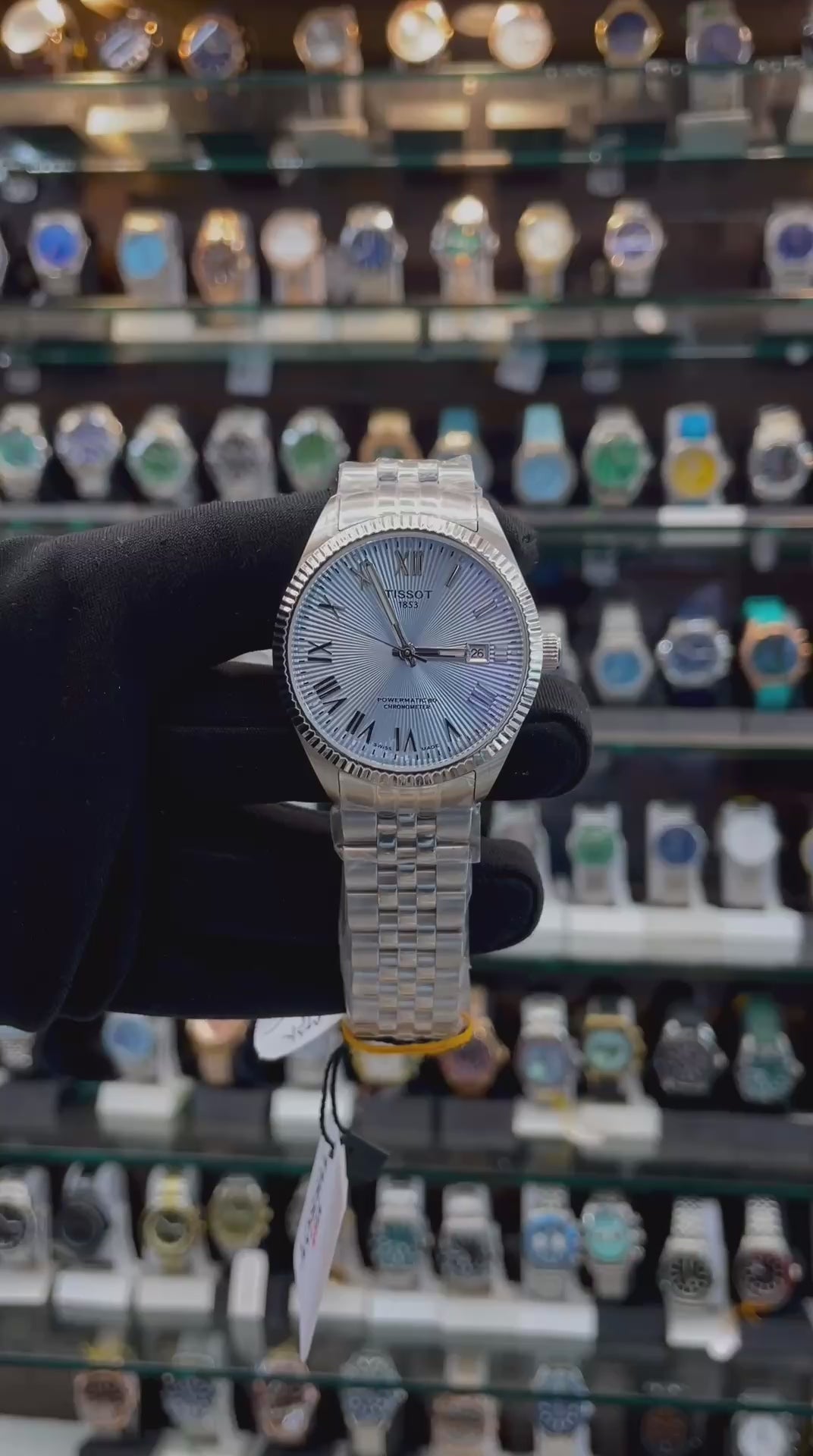 TISSOT BALLADE POWERMATIC 80 COSC WATCH IN MASTER PIECE 🤩 SKY BLUE 💙