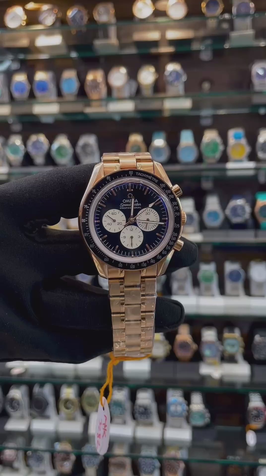 OMEGA SPEEDMASTER MOONWATCH PROFESSIONAL 18K MOONSHINE GOLD 🥇 IN MASTER PIECE