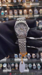 ROLEX LADY-DATE JUST PURPLE FLORAL-MOTIF dial AUTOMATIC ⚙️ FOR GIRLS 🤩  DIAL