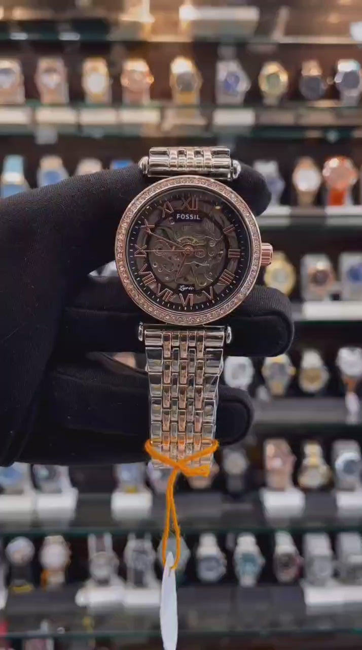 FOSSIL AUTOMATIC NOW IN DUAL TONE FOR GIRLS