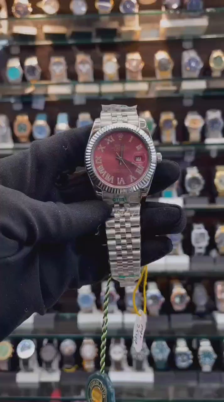 ROLEX DATE JUST PINK 🩷 DIAMOND-SET DIAL FOR MENS IN MASTER PIECE 🔥