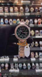 MICHAEL KORS (MK) NOW IN CHRONO WORKING ✅ FOR GIRLS 🔥 BOLD DIAL GREEN