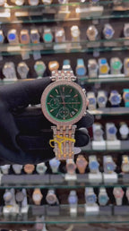 MICHEAL KORS (MK) CHRONO WATCH FOR GIRLS 🤩 DUAL TONE GREEN 💚