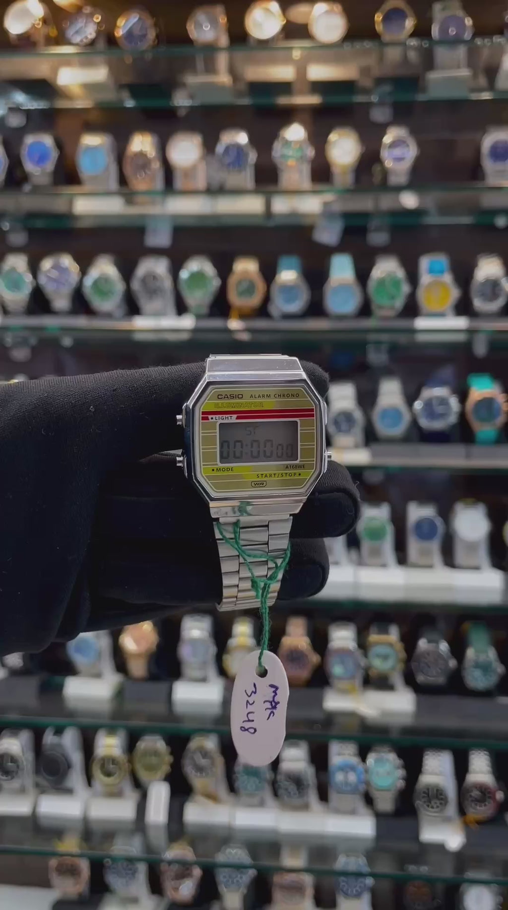 CASIO VINTAGE A168WEHA-9AEF IN YELLOW 🟡 DIAL 🤩