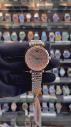 EMPORIO ARMANI. ROSE 🌹 GOLD 🥇 DIAL IN GIRLS