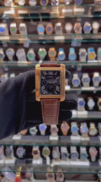 CARTIER TANK CHRONOGRAPH FOR MENS BLACK 🖤 DIAL 🤩