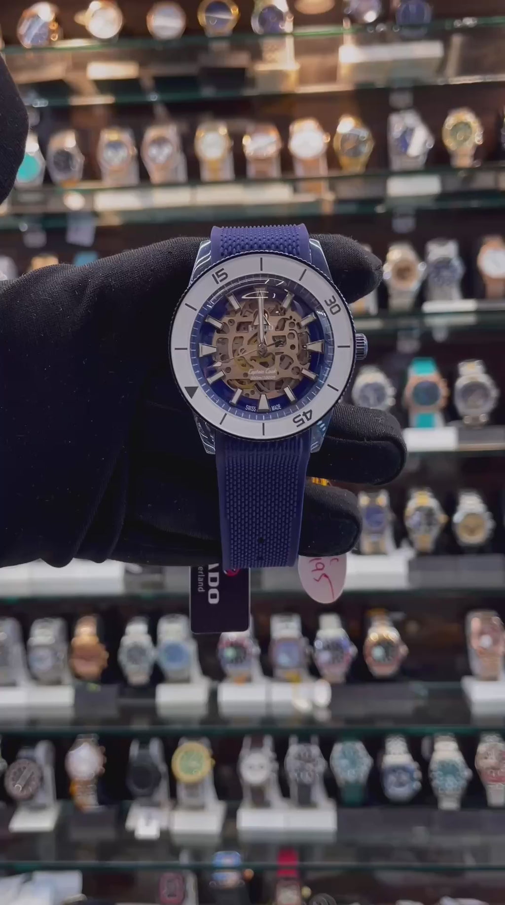 RADO CAPTAIN COOK HIGH-TECH CERAMIC SKELETON BLUE 🔵 IN SILICON BLUE 💙 TRANSPARENT DIAL 💝