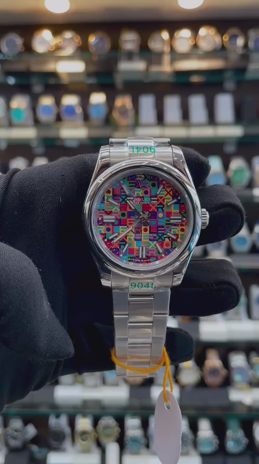 ROLEX OYSTER PERPETUAL 41MM MULTI-COLORED "JUBILEE" MOTIF DIAL IN MASTER PIECE 🤩 MULTICOLORED 🌈 JUBLIE MOTIF DIAL 🤩