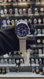 Seiko SSK035K1 5 Sports SKX GMT automatic watch in master piece blue