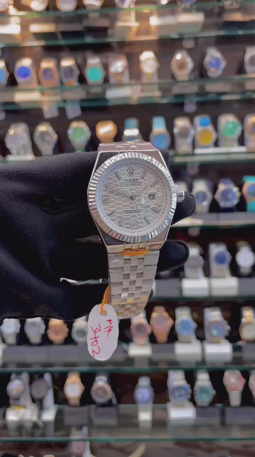 ROLEX LAND DWELLER SILVER 🥈 FOR MENS QUARTZ