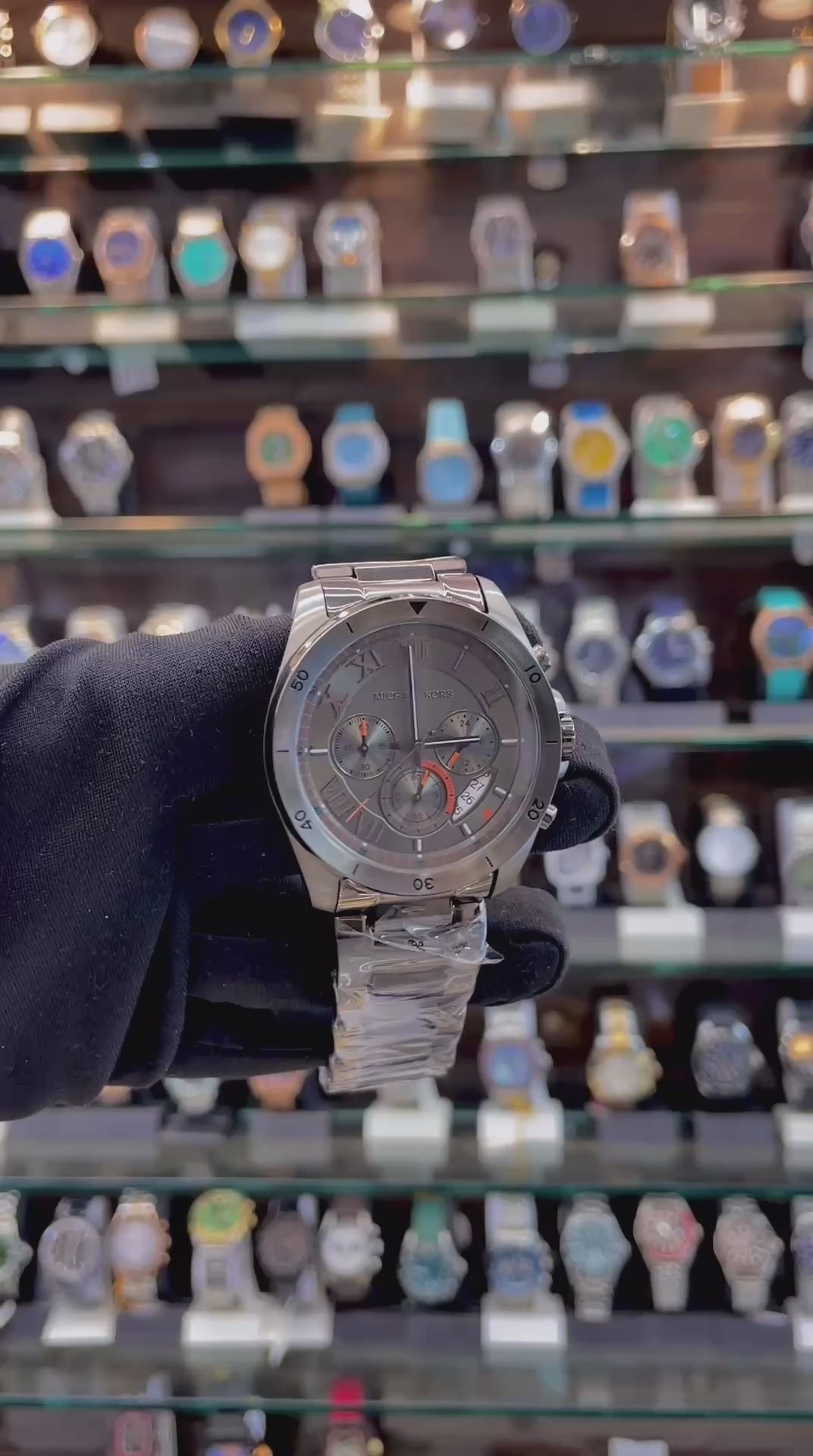 MICHAEL KORS BRECKEN CHRONOGRAPH GREY 🩶 IN MASTER PIECE 🤩