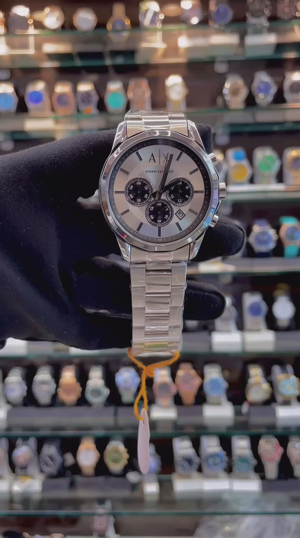 ARMANI EXCHANGE AX FULL SILVER 🥈 IN CHRONOGRAPH FOR MENS