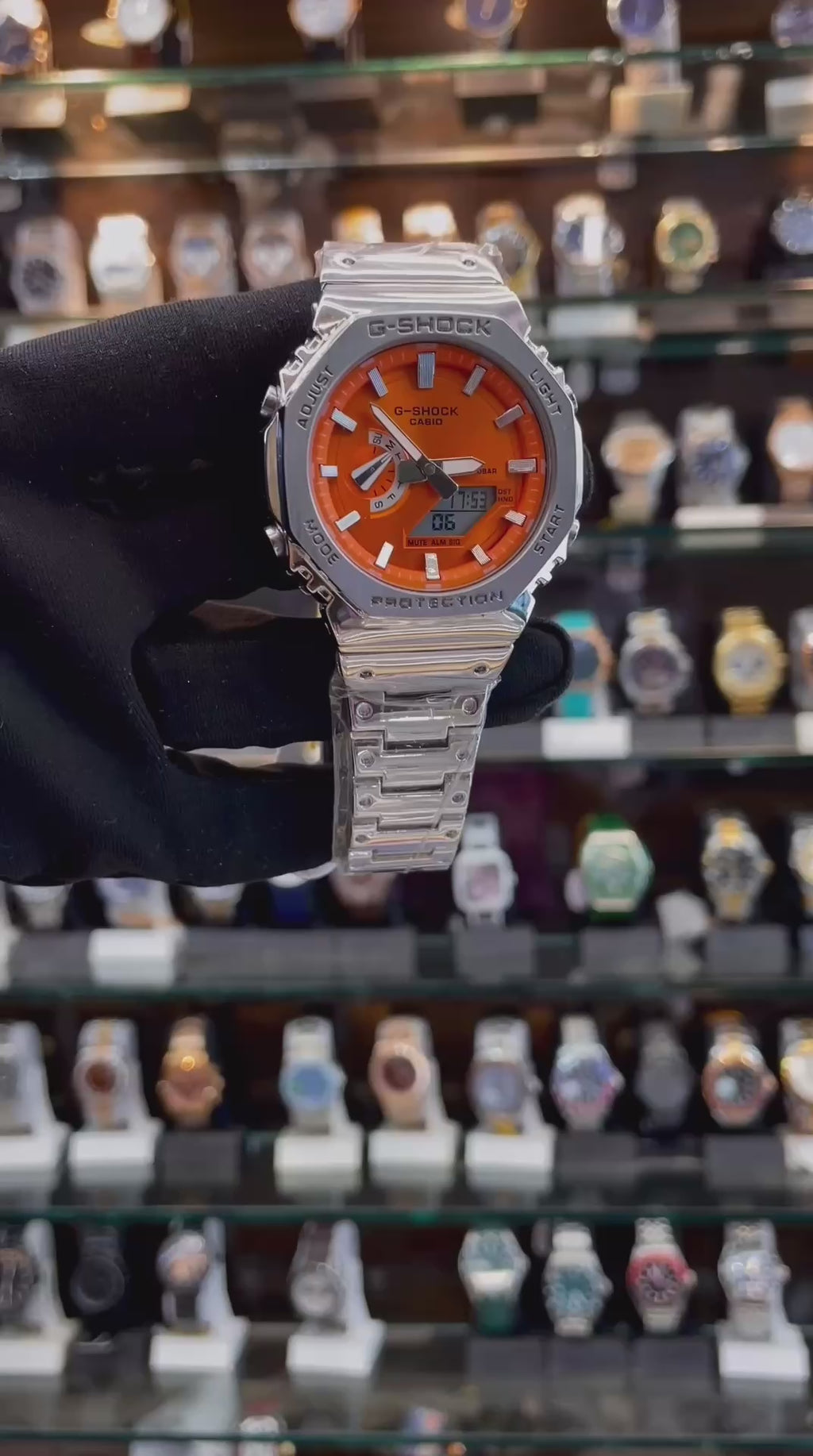 G-Shock GM-B2100AD Orange Watch in Master Piece Orange
