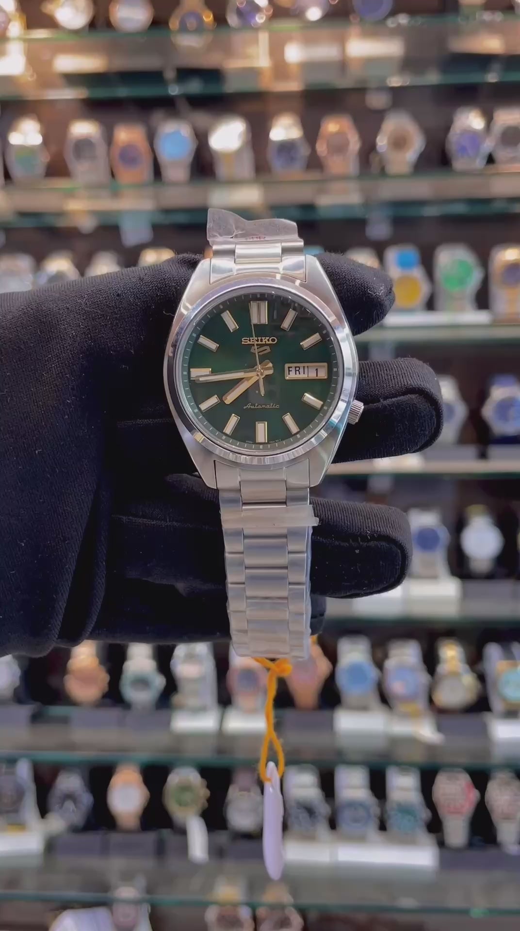 SEIKO 5 SPORTS SRPL59K1 WATCH IN GREEN 💚 DIAL 💗 MASTER PIECE 🤩