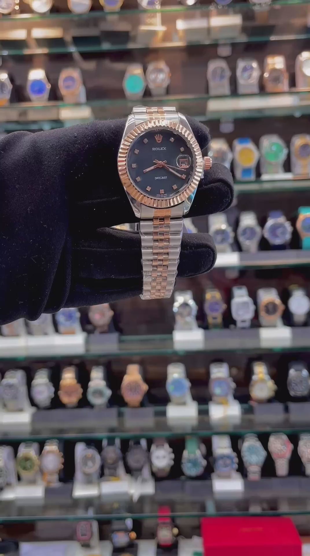 ROLEX DATE JUST FOR GIRLS UNDER BUDGET BLUE 💙 DIAL DUAL TONE