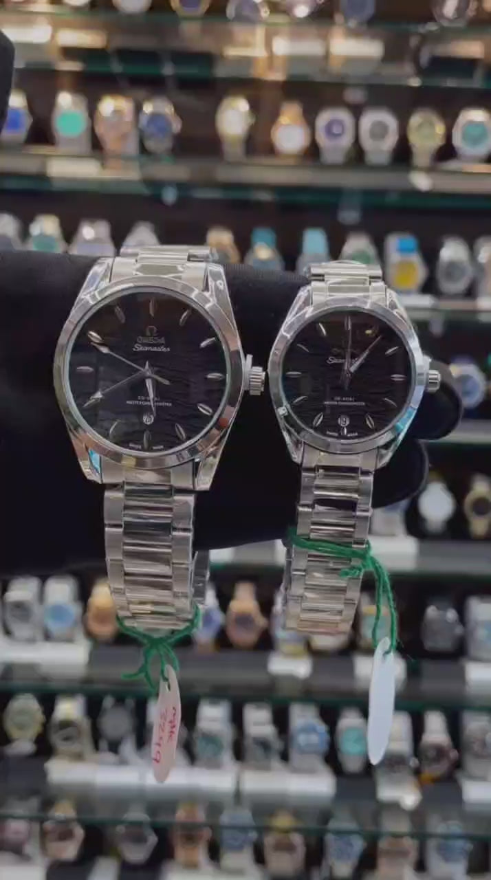 OMEGA SEAMASTER NOW IN COUPLE SET BLACK 🖤