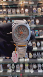 BVLGARI OCTO FINISSIMO SKELETON MATTE GREY 🩶 ORANGE 🧡