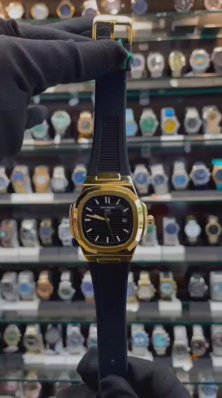 PATEK PHILIPPE NOW IN SLIM BODY FOR MENS GOLD 🥇 BLACK 🖤