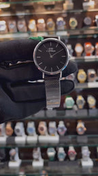 DANIEL WELLINGTON DW SLIM CHAIN FOR GIRLS IN BLACK 🖤