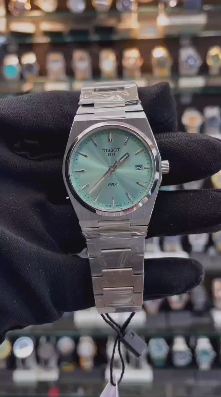 TISSOT PRX TURQUOISE-TONED DIAL FOR GIRLS IN MASTER PIECE 🔥