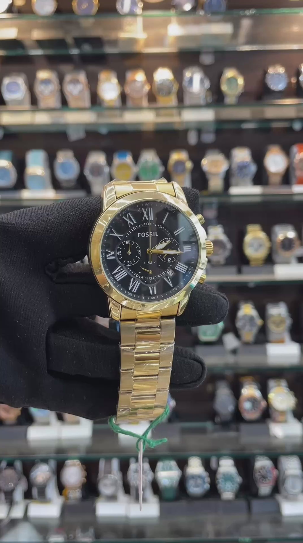 Fossil Roman Dial Chain Watch for Men