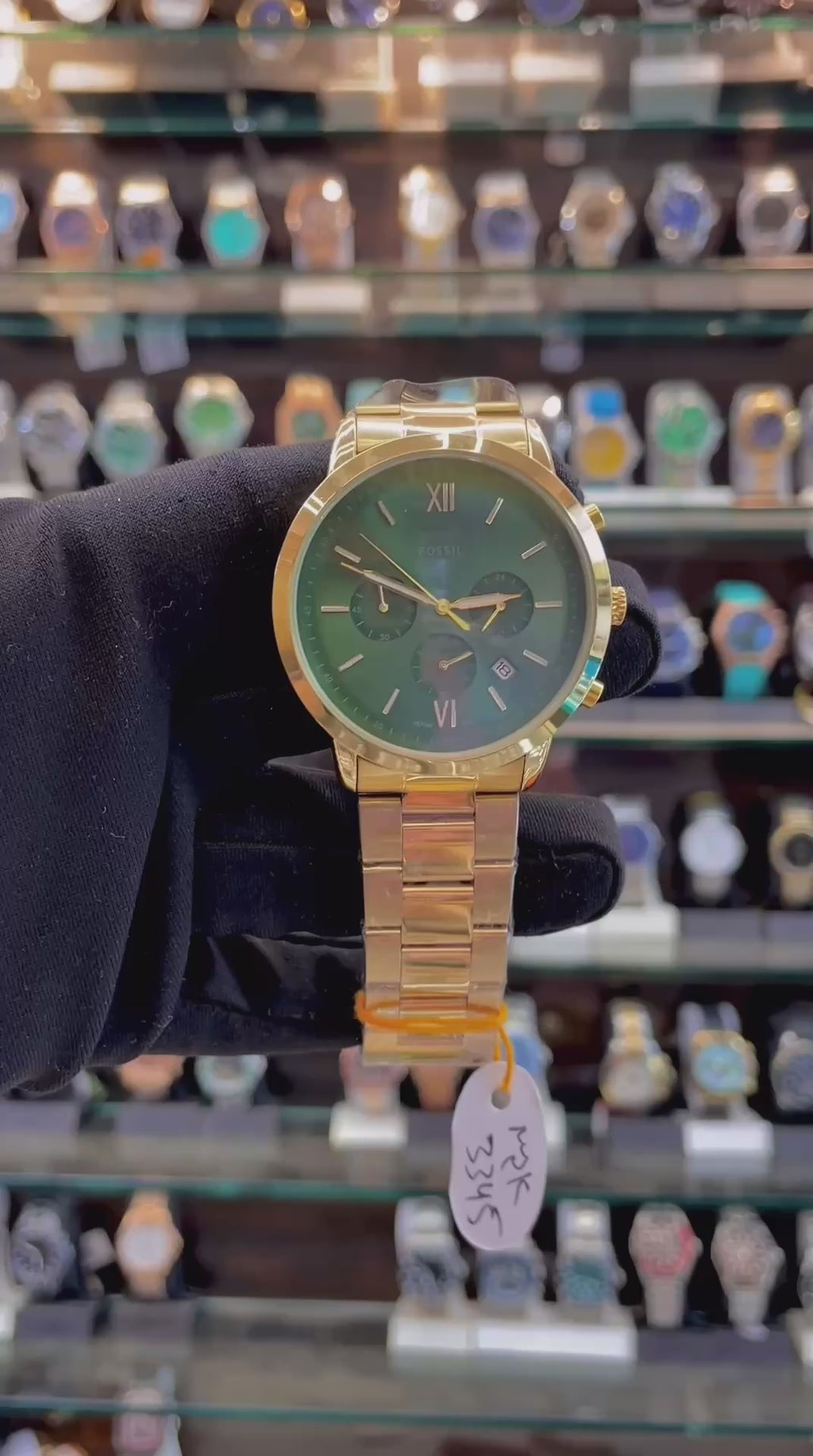 FOSSIL NOW IN CHRONO FOR MENS CASUAL WEAR IN CHAIN ⛓️ GREEN 💚